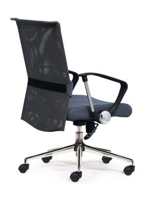 Ghế nhân viên chân sắt mạ crome C008