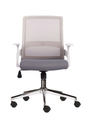 Ghế nhân viên chân sắt mạ crome C023