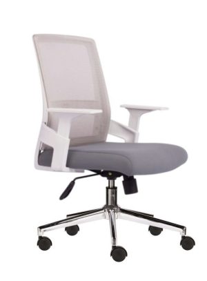 Ghế nhân viên chân sắt mạ crome C023