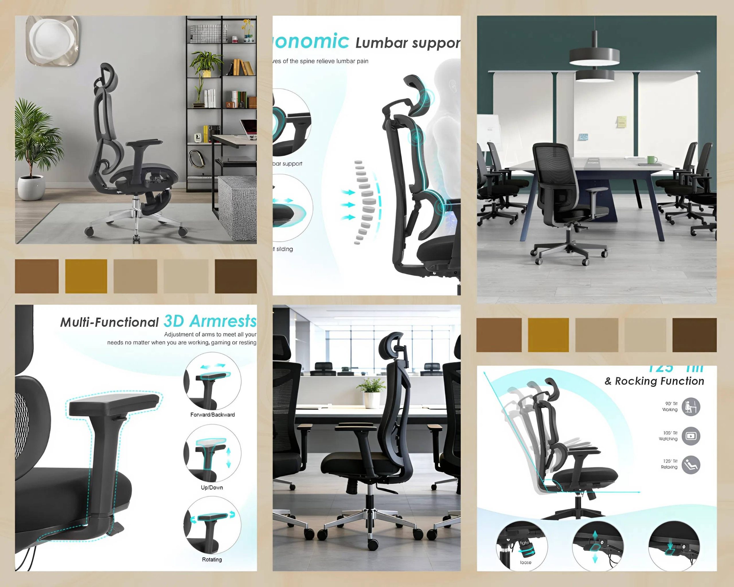 Ghế Xoay Lưới 11