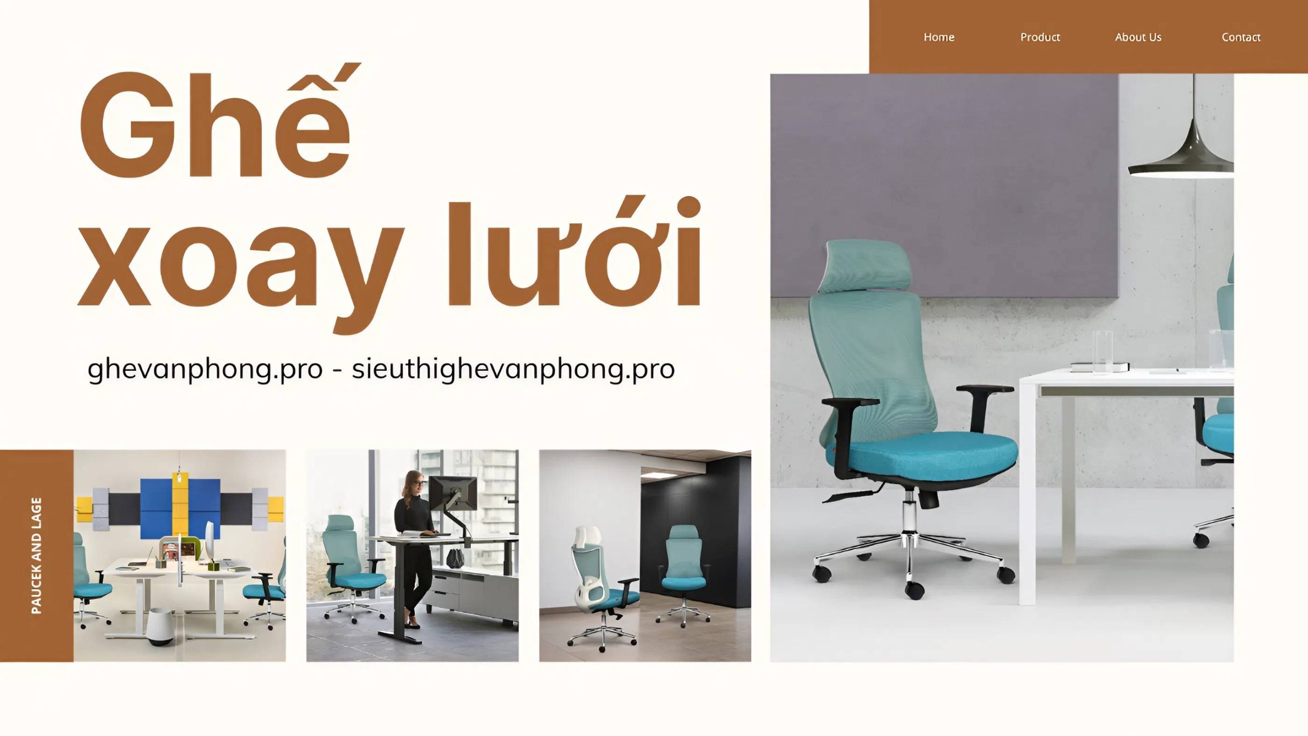 Ghế Xoay Lưới 3