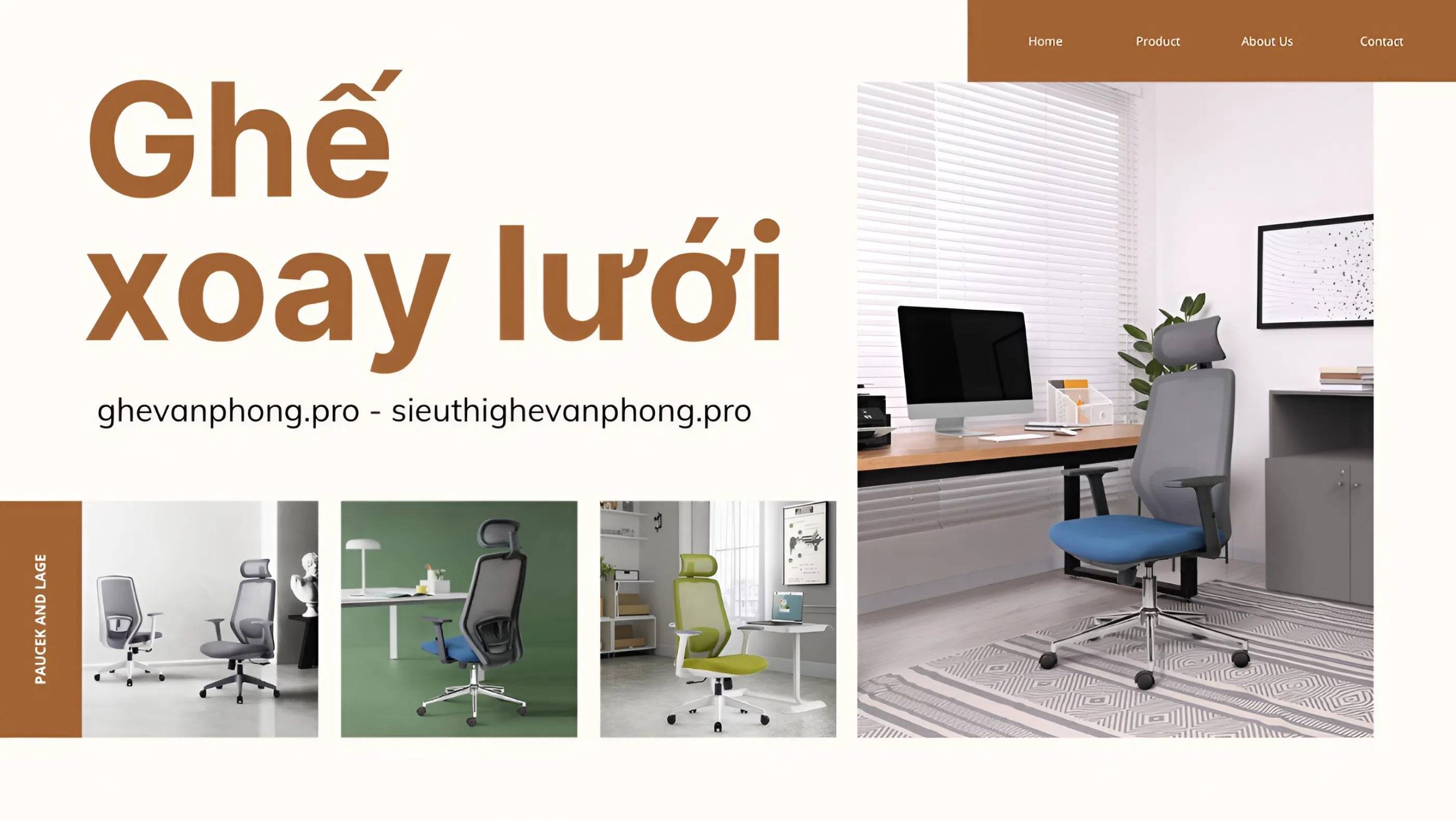 Ghế Xoay Lưới 5