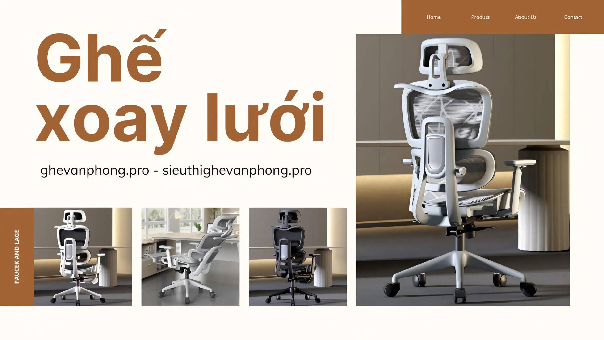 Ghế Xoay Lưới 7