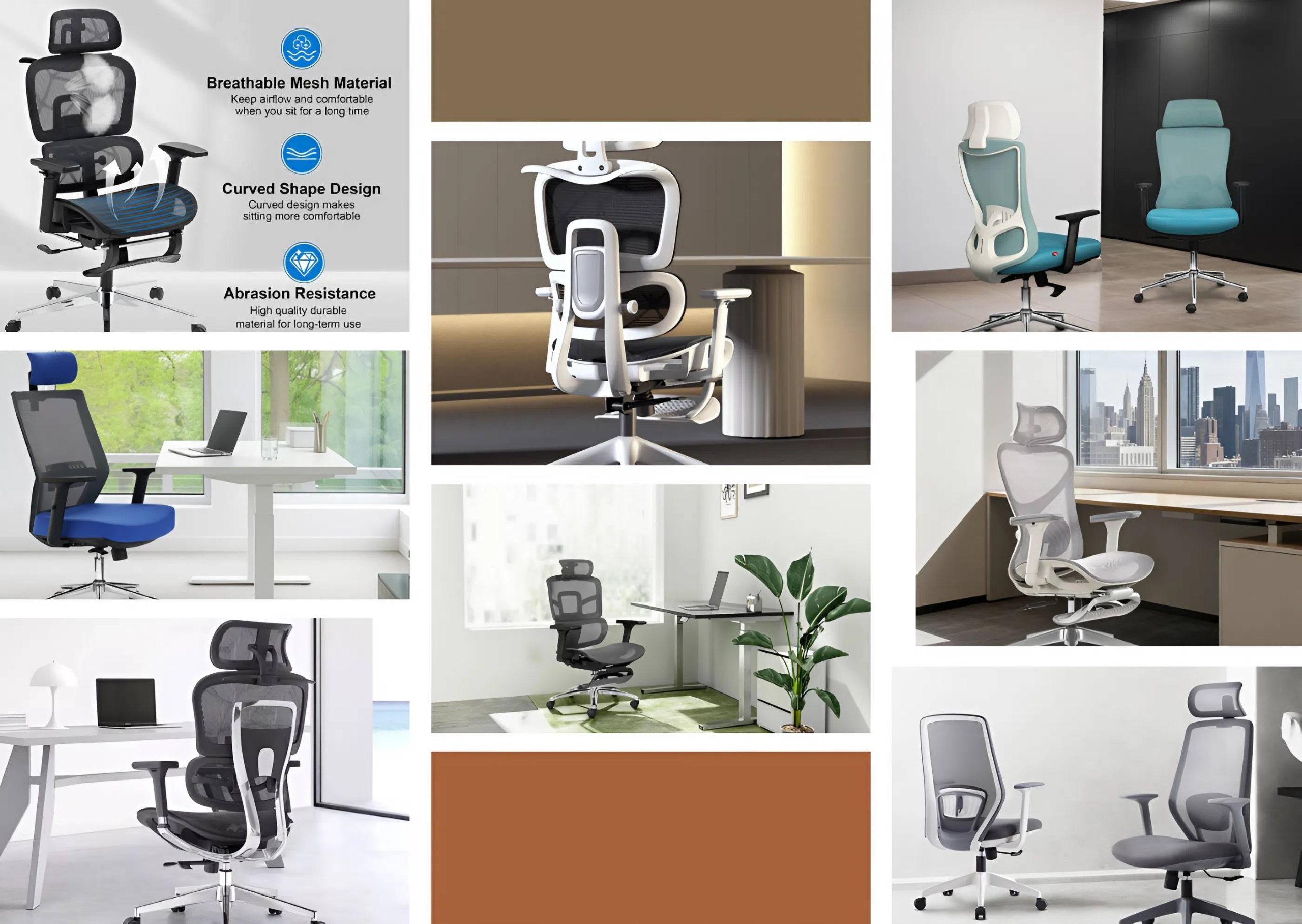 Ghế Xoay Lưới 8