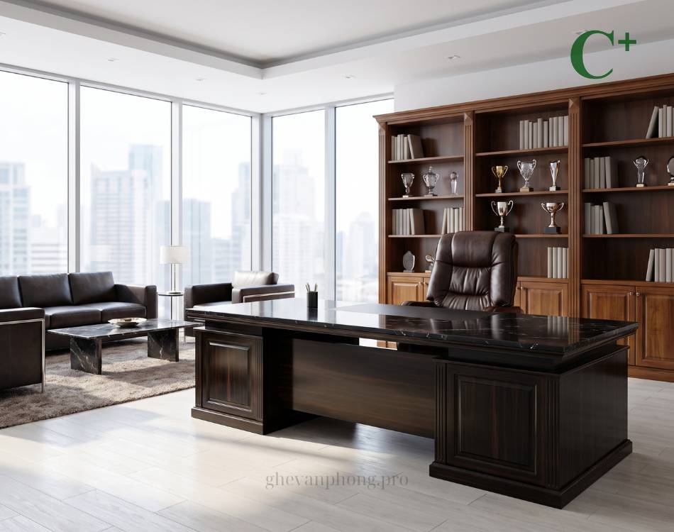 Thiết kế không gian phòng Giám đốc chuẩn thượng lưu