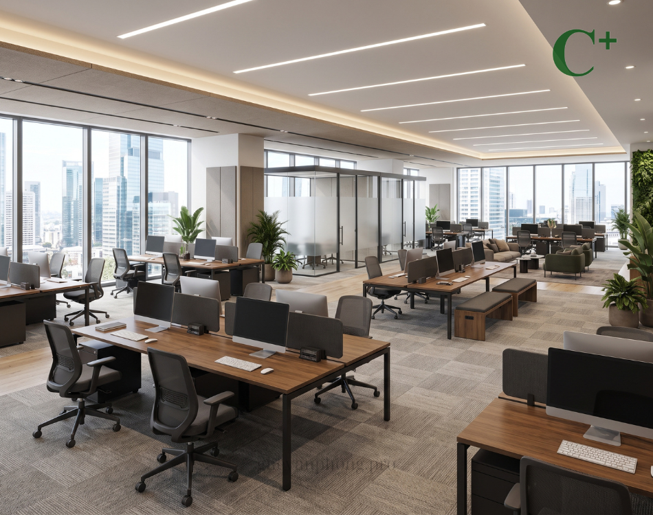 Phong cách văn phòng không gian mở (Open Plan Office)